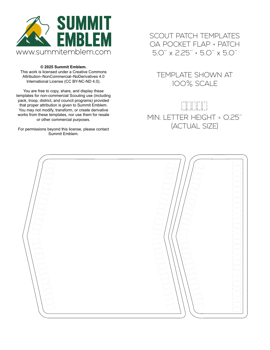 OA Flap + Pocket Set design template preview